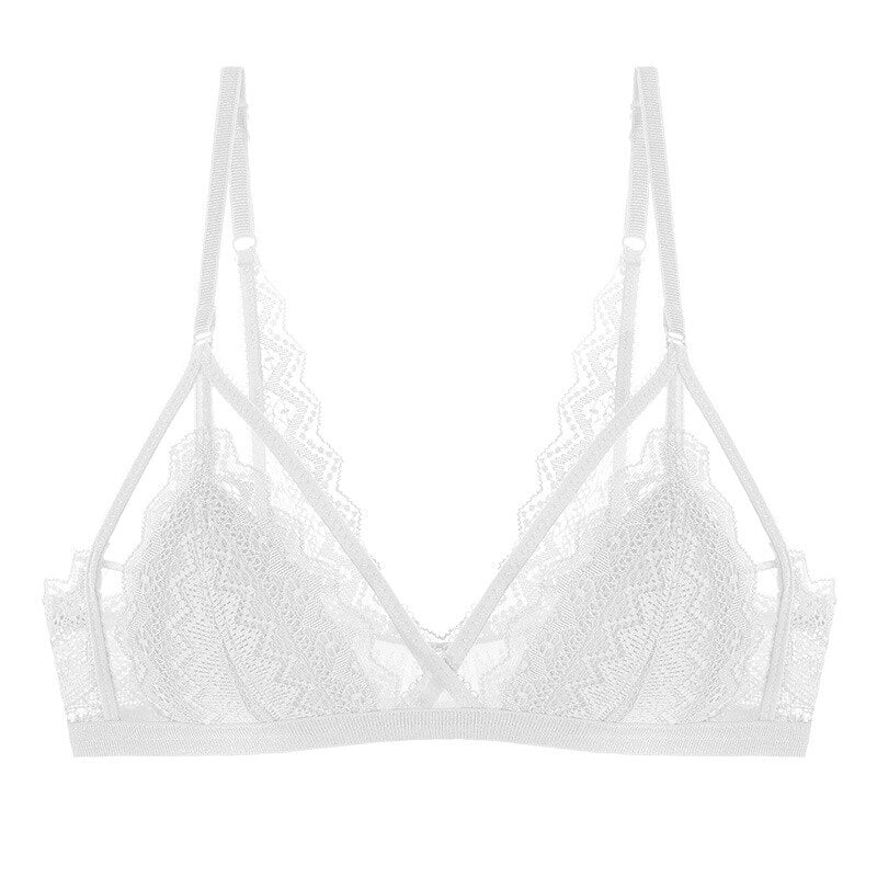 French style sexy lingerie bra for women female comfortable bralette top women bra without rims lace thin push up underwear