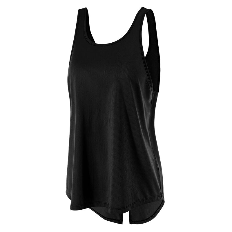 Sexy Breathable Yoga Shirts Loose Sports Fitness Sleeveless