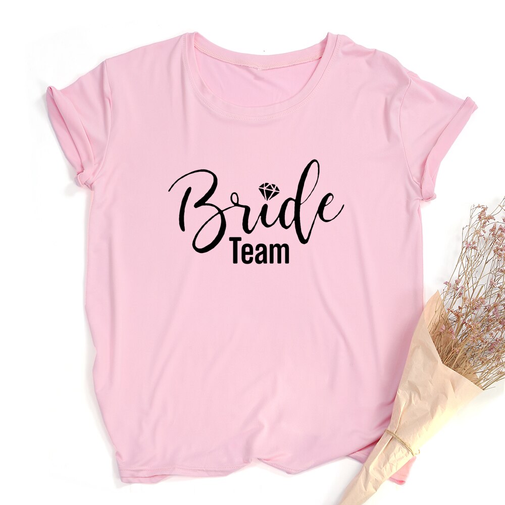 1 Piece Bride Team Couple Bachelorette Bride Party Summer T-Shirt