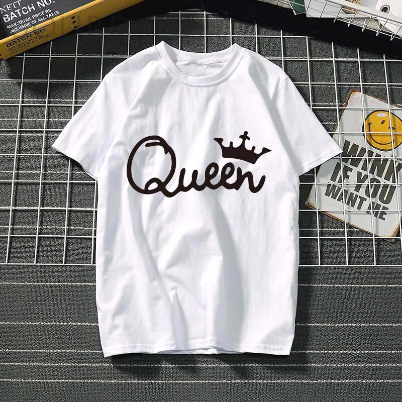 Queen crown Print Women tshirt T shirt o-neck summer