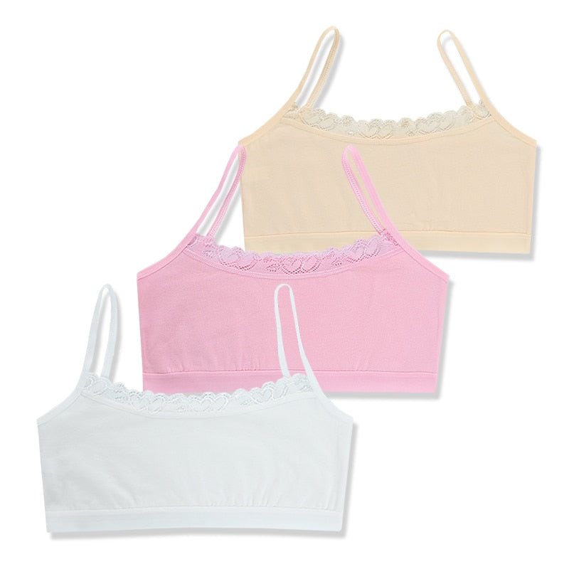 Girls Lace Puberty Teenage Soft Cotton Underwear