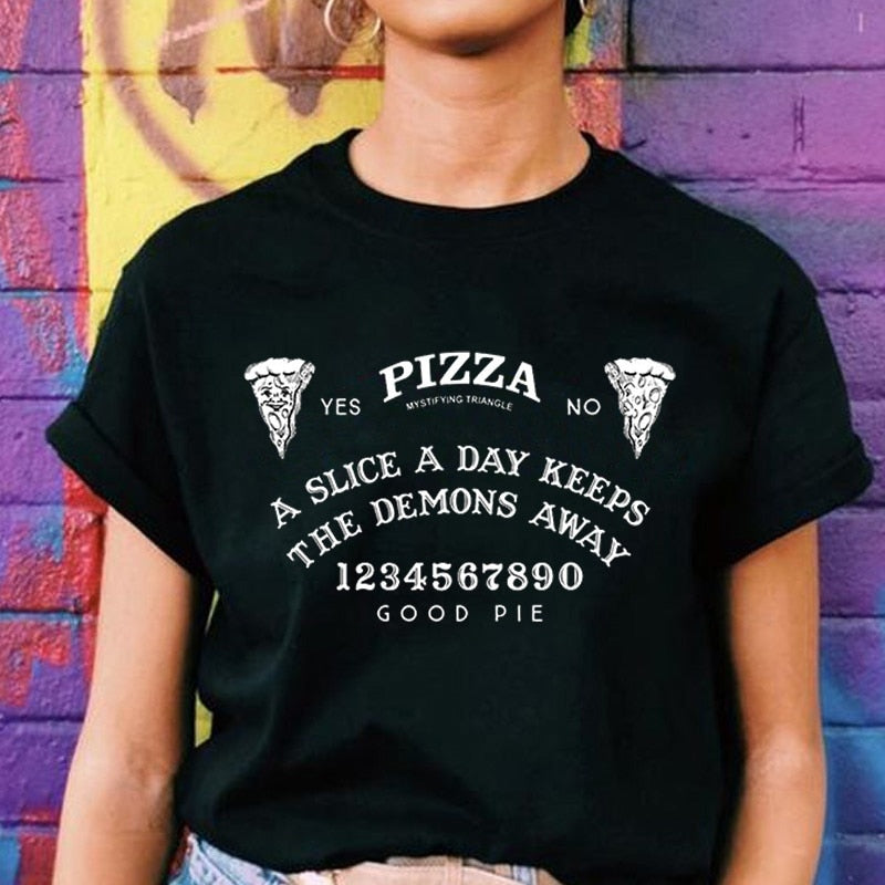 Ouija Board Women Gothic Black T-Shirt Grunge Swag Oversized