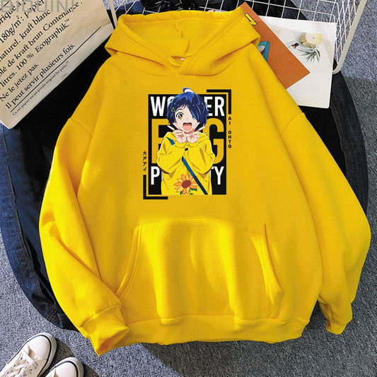 Wonder Egg Priority Anime Hoodies Women Korean Tops Oversized