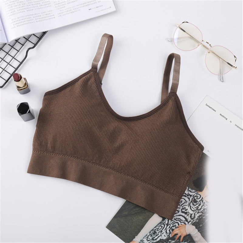 Women Crop Tops Seamless Underwear Female Tank Sexy