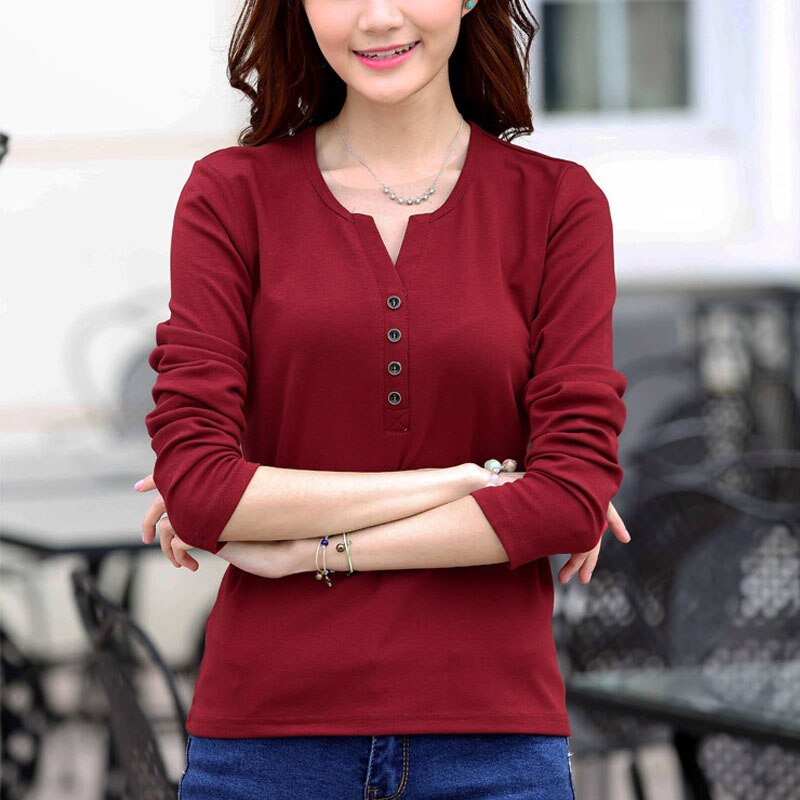 Tee Shirt Femme Autumn Long Sleeve t-shirt Women t shirt