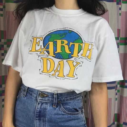 kuakuayu HJN Earth Day 90s Aesthetic Women T-Shirt Tumblr Fashion Street Style Tee Cute Summer Tops Hipsters