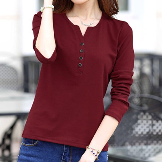 Tee Shirt Femme Autumn Long Sleeve t-shirt Women t shirt