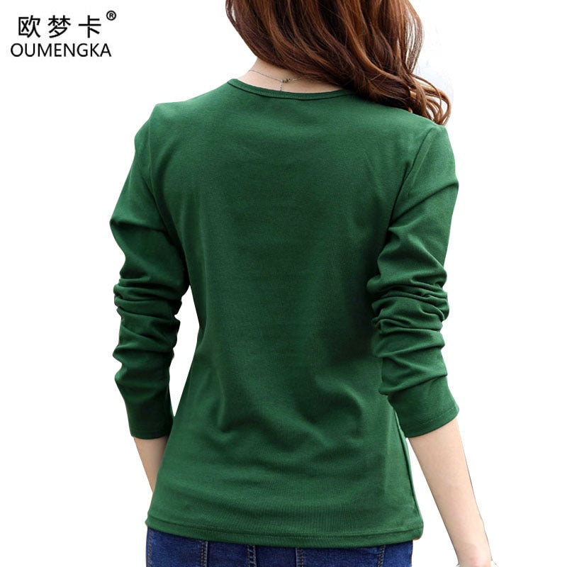 Tee Shirt Femme Autumn Long Sleeve t-shirt Women t shirt