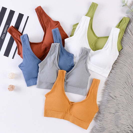 Basic Women Crop Tops Tanks Seamless Underwear Crop Top