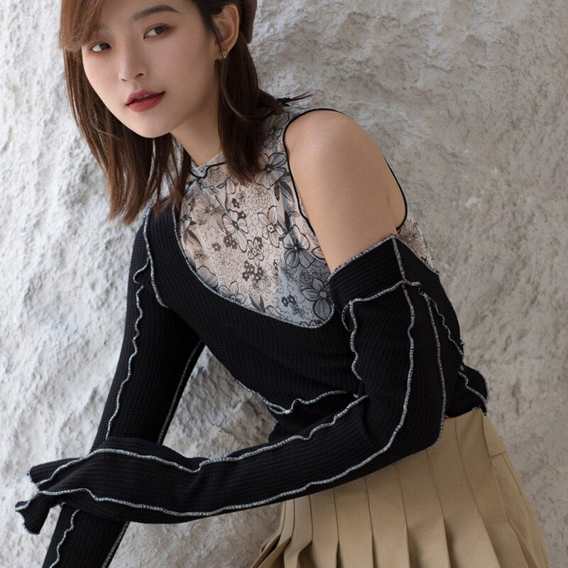 Summer 2 Pieces Sets Tops Sexy Streetwear T Shirt Women Outfits