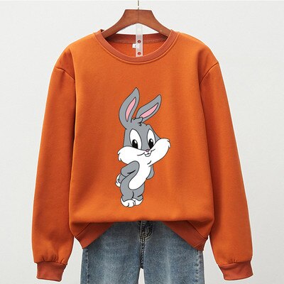 Hot Hit Winter Print Rabbit & Mouse 15 Colors Oversize Hoodies