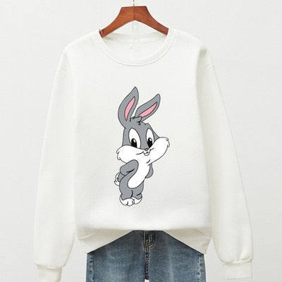 Hot Hit Winter Print Rabbit & Mouse 15 Colors Oversize Hoodies