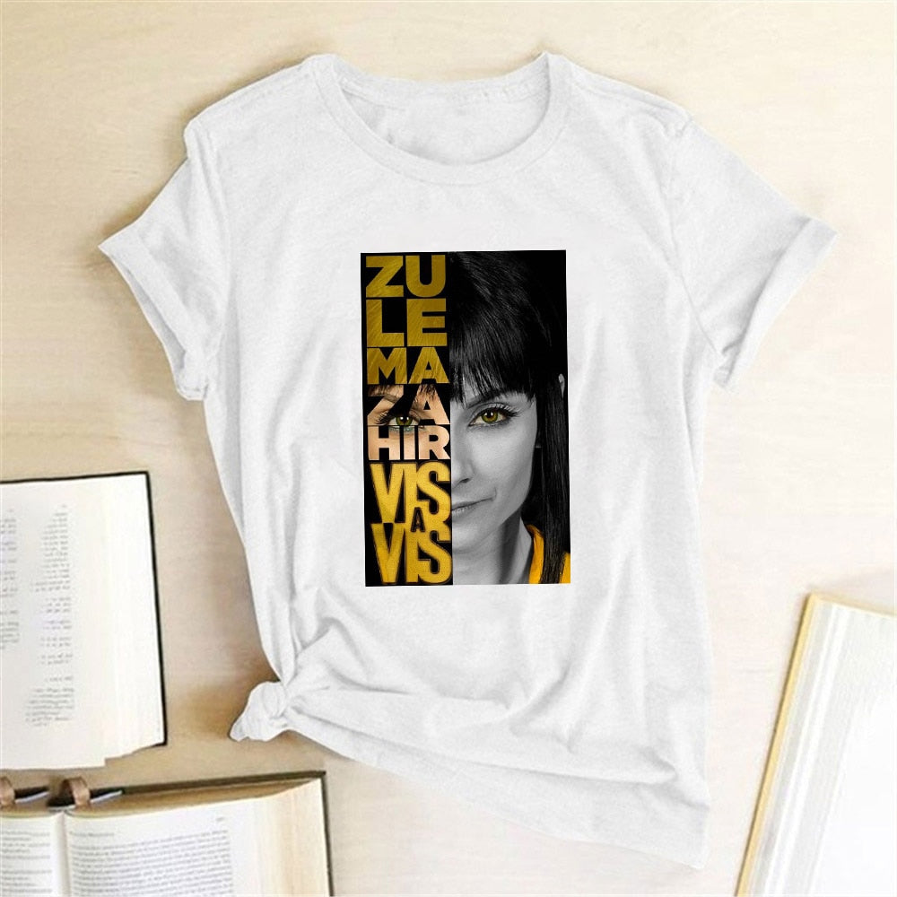 T-shirt Hir Vis A Vis Women T-shirt Casual Short Sleeve Summer