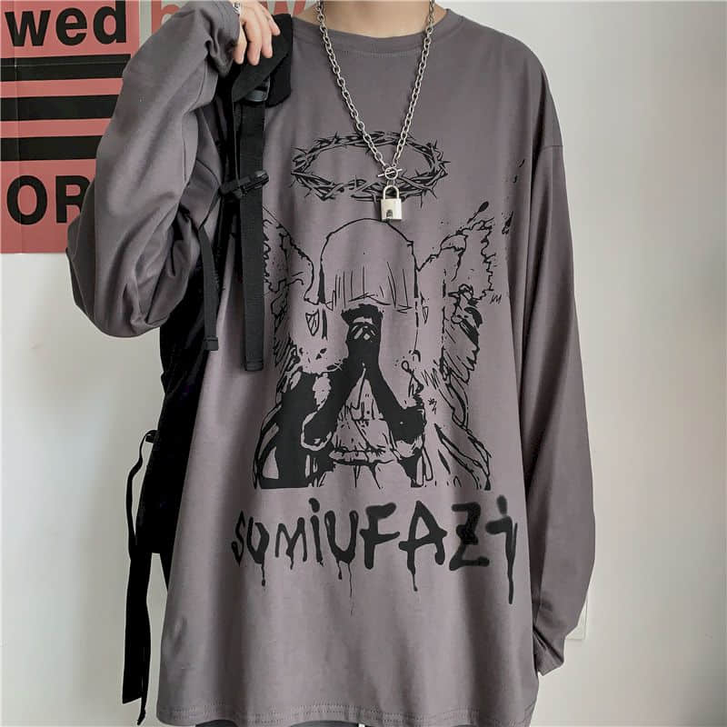 Youth Autumn T-shirt Men Tshirt Women Long-sleeved