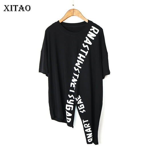 Irregular Letter T Shirt Fashion New Women Pullover