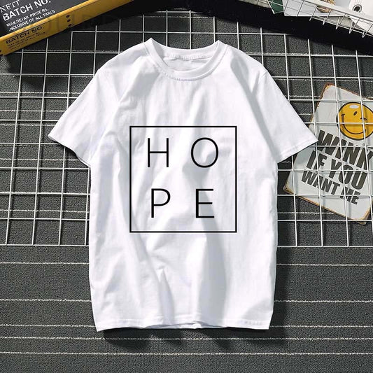 Hope Love letter Women T Shirt women clothes