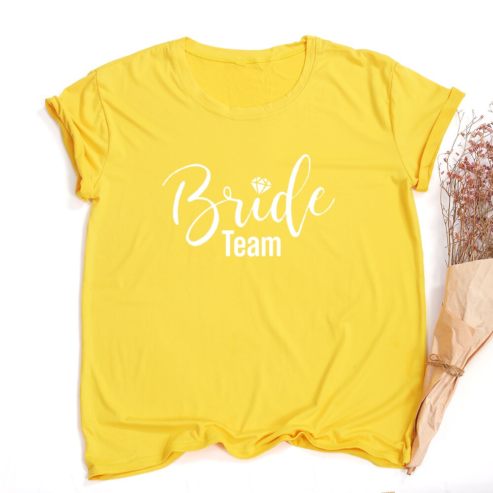 1 Piece Bride Team Couple Bachelorette Bride Party Summer T-Shirt