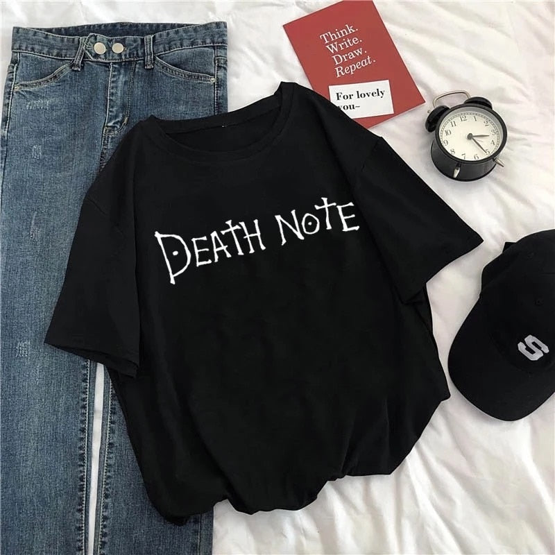 Death Note Harajuku Gothic Oversize T Shirt Short Sleeve