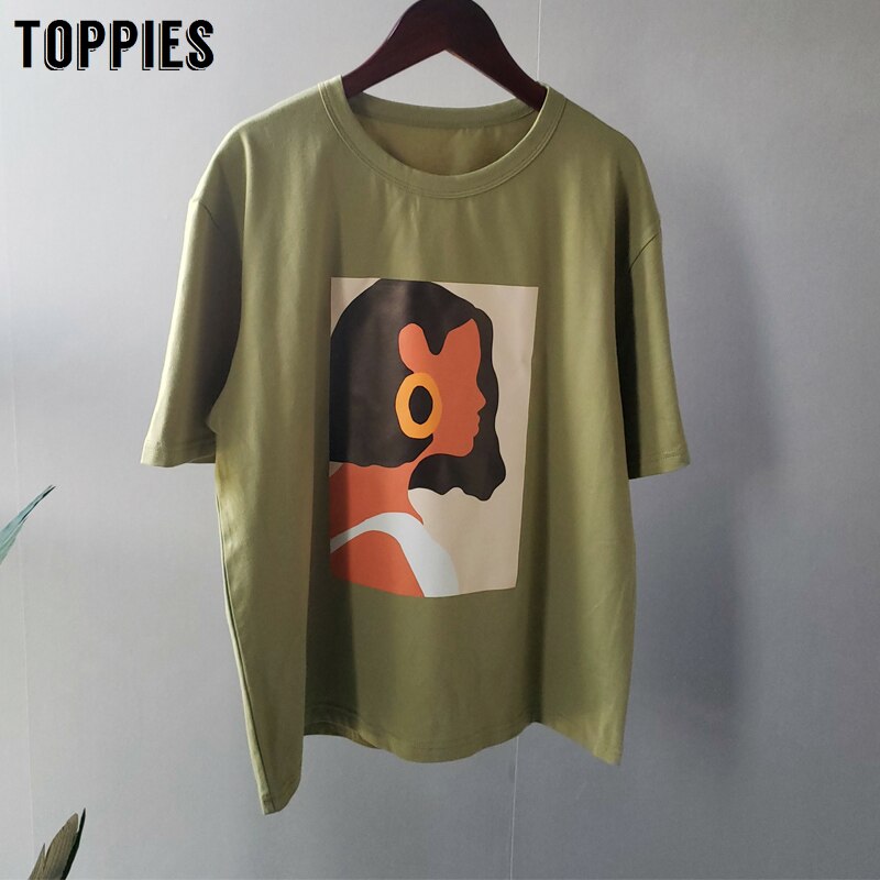 Summer character t-shirts fashion girls tops short sleeve