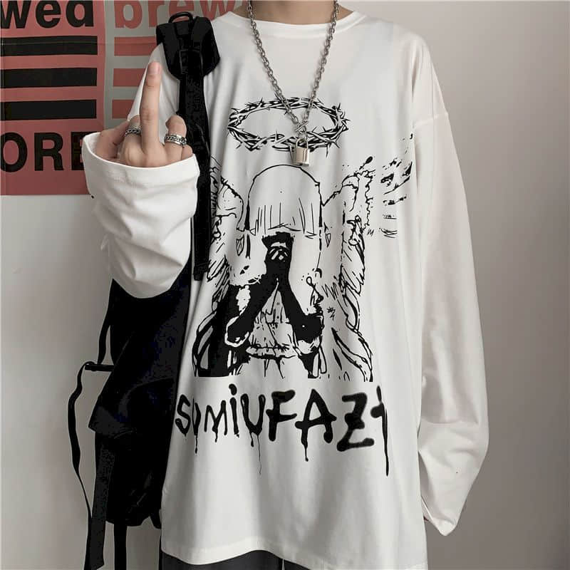 Youth Autumn T-shirt Men Tshirt Women Long-sleeved