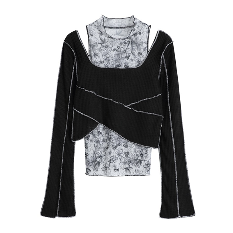 Summer 2 Pieces Sets Tops Sexy Streetwear T Shirt Women Outfits