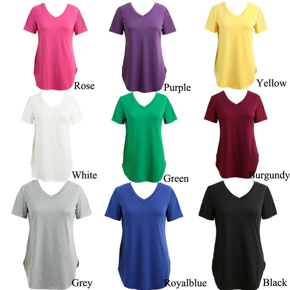 Oversize T shirt Women Summer 3XL 4XL 5XL Plus Size Tops Casual Tunic Female Tee V Neck Short Sleeve Large Size Long tshirt