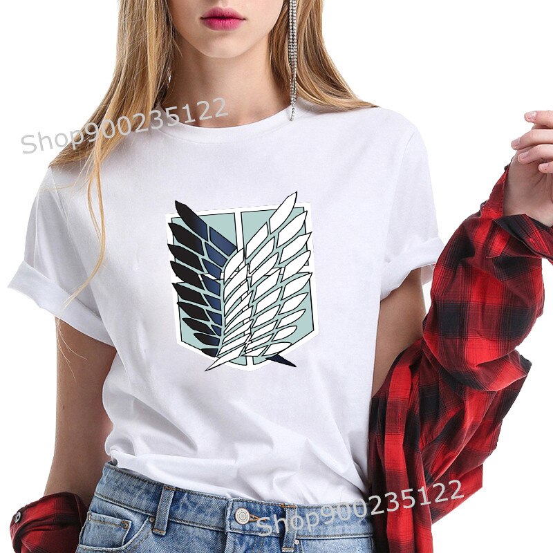 T Shirt Anime Attack on Titan Women Tshirt Print Tops