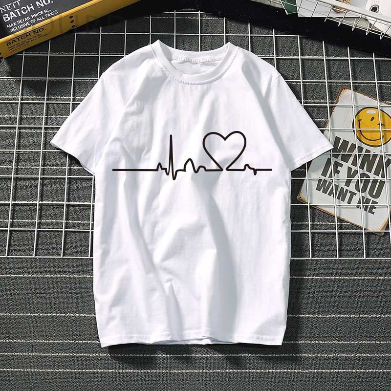 Women's t-shirt Harajuku love t shirt women feminina ladies Than heart ulzzang graphic t shirts women 2019 summer femme clothes