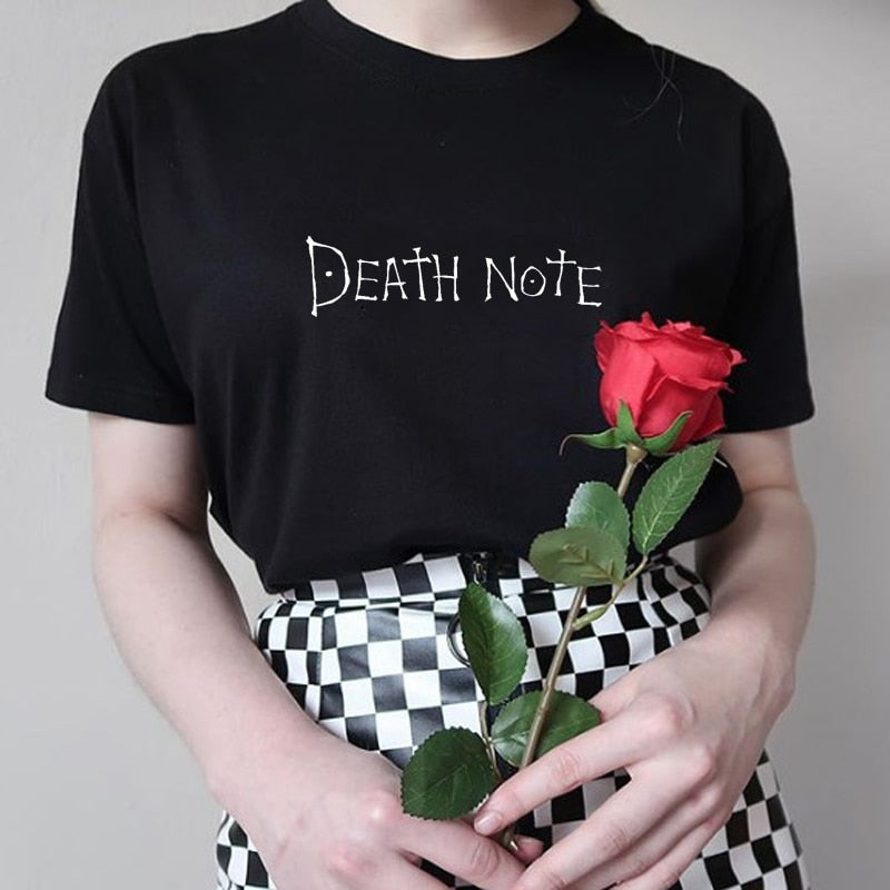 Death Note Harajuku Gothic Oversize T Shirt Short Sleeve