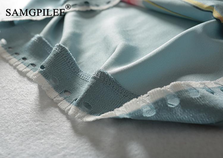 Summer Women T-shirt Office Lady Plus Size Women Tshirt Chiffon Women Summer Clothes Short Sleeve Print O-neck T Shirt For Women