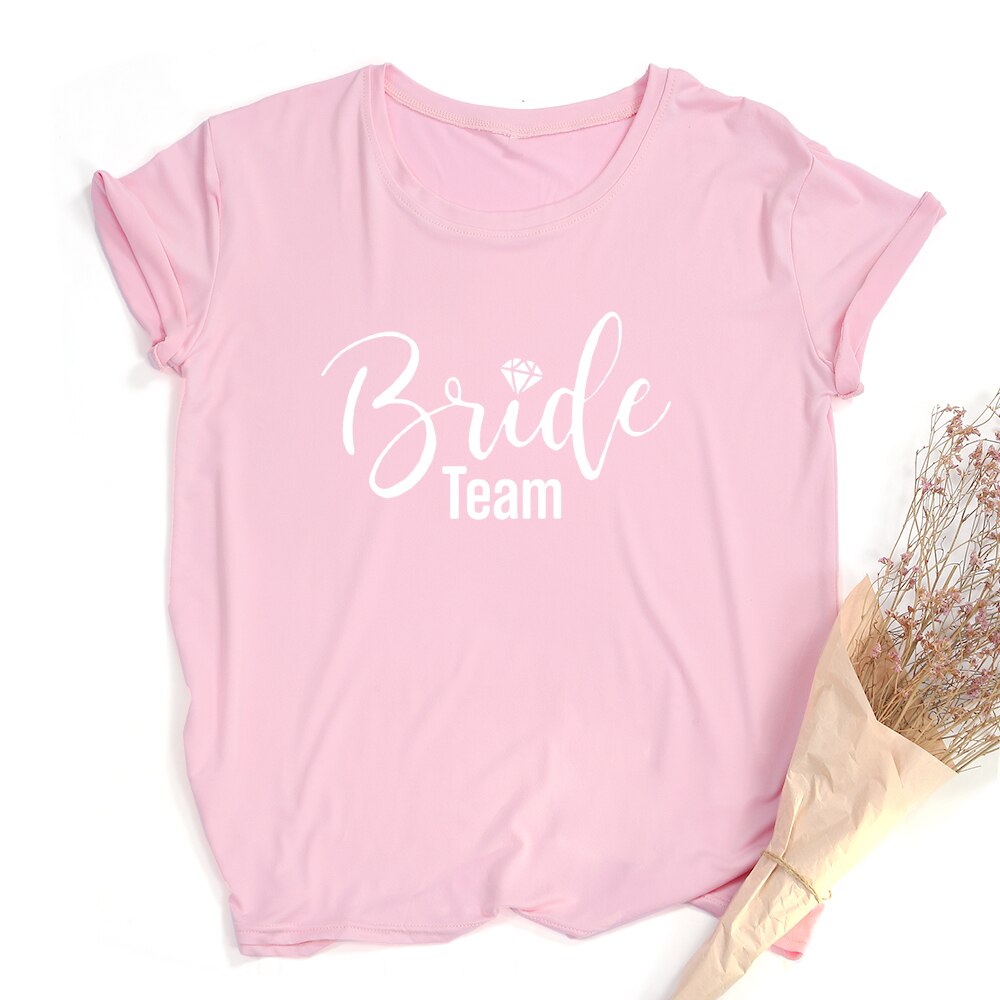 1 Piece Bride Team Couple Bachelorette Bride Party Summer T-Shirt