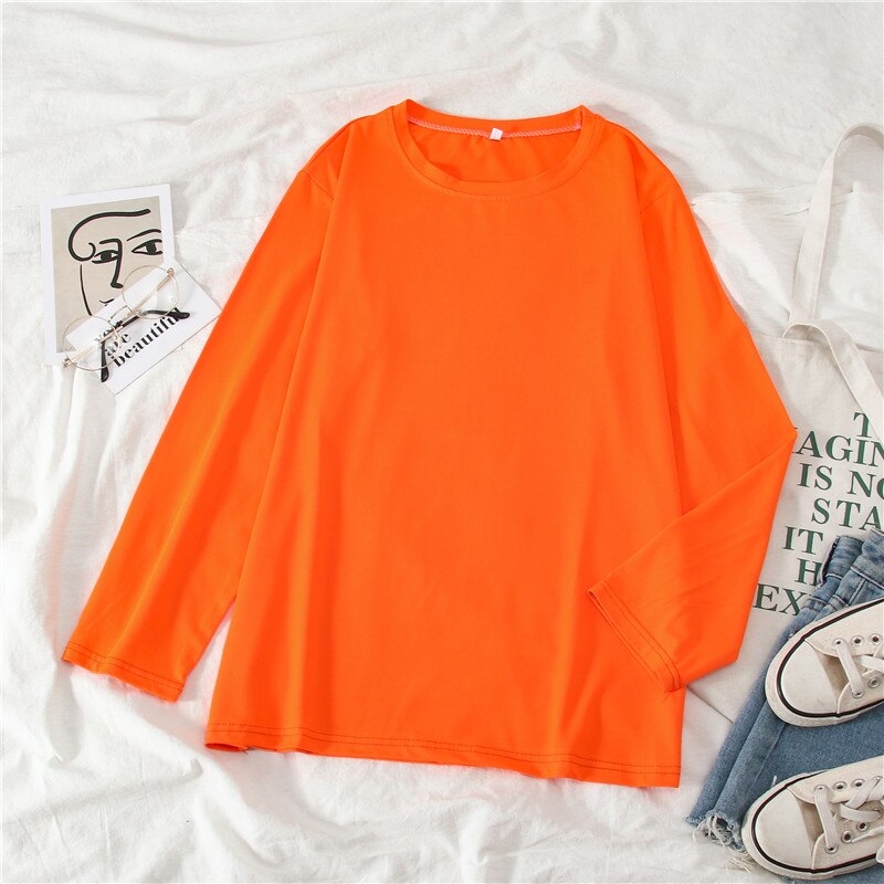 Summer T-shirt Women Candy Oversize Boyfriend Style Tops