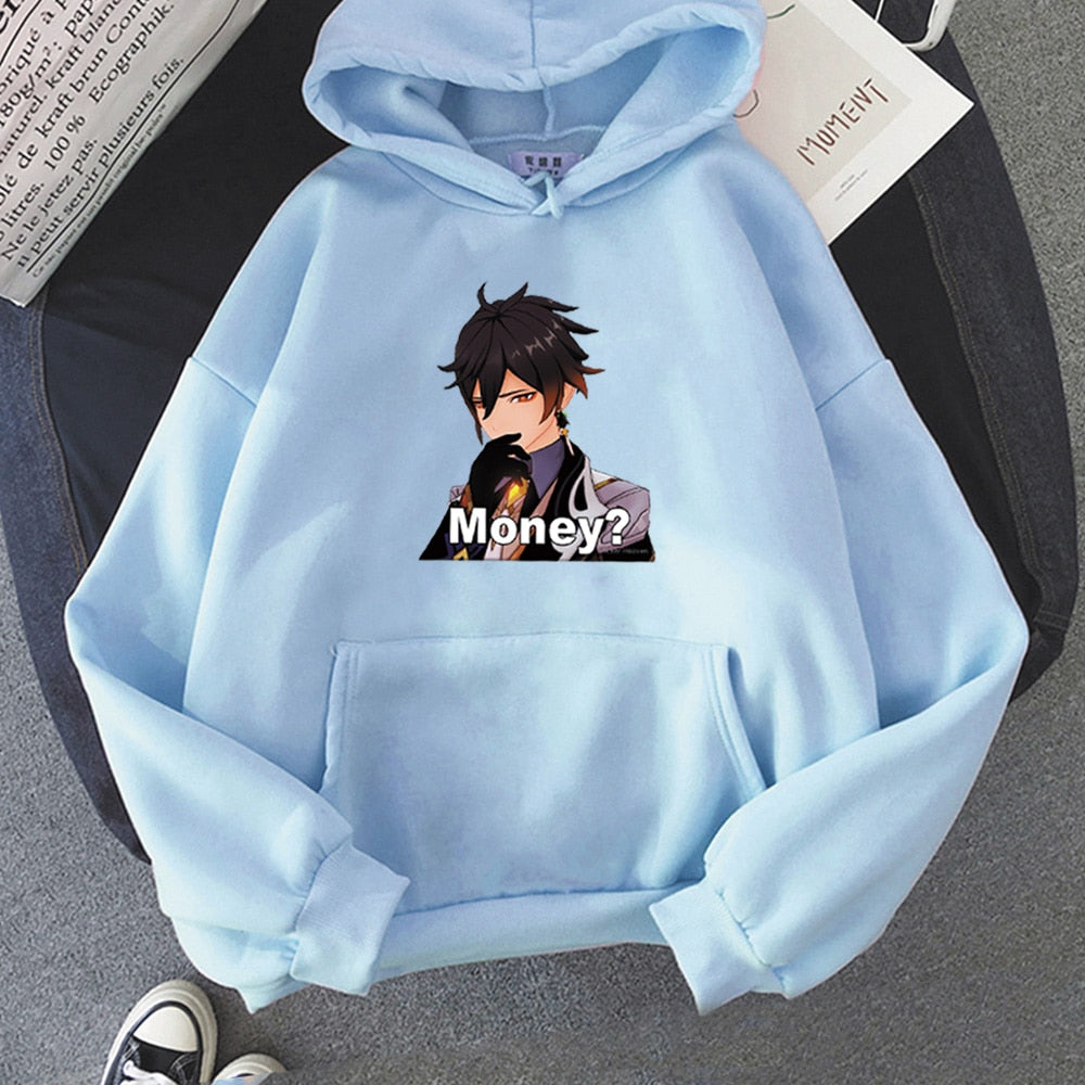 Impact Hot Game Anime Hoodie Women Men Streetwear