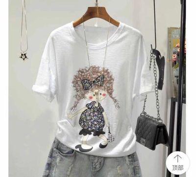 Summer England Style Short Sleeve Tees Tops Cartoon Kawaii