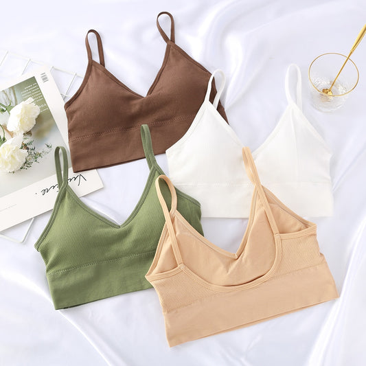 Women Tank Crop Top Seamless Underwear Female Crop Tops