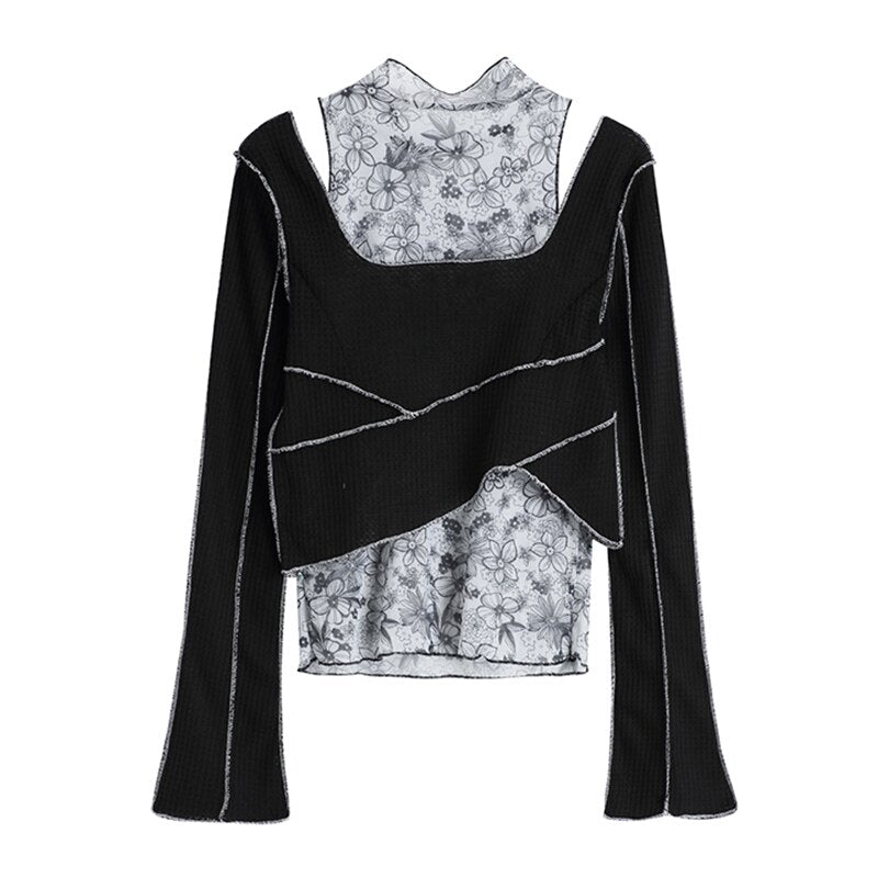 Summer 2 Pieces Sets Tops Sexy Streetwear T Shirt Women Outfits