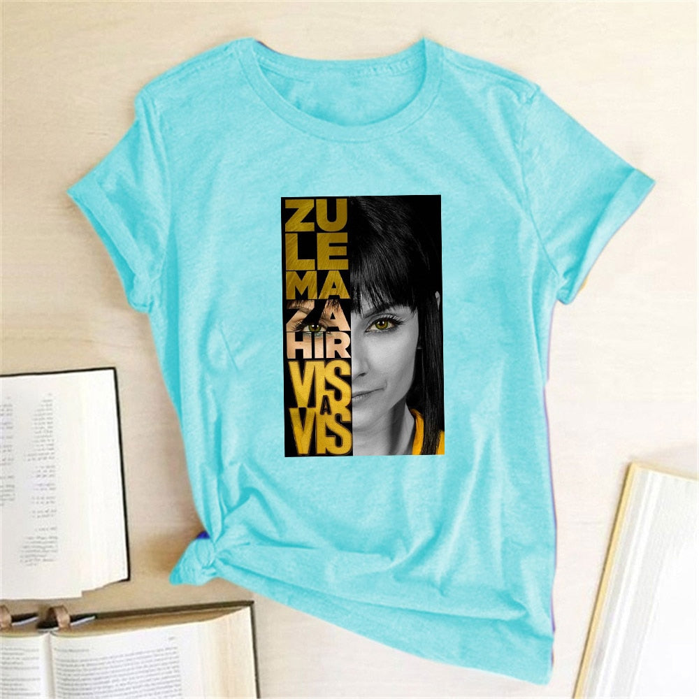 T-shirt Hir Vis A Vis Women T-shirt Casual Short Sleeve Summer