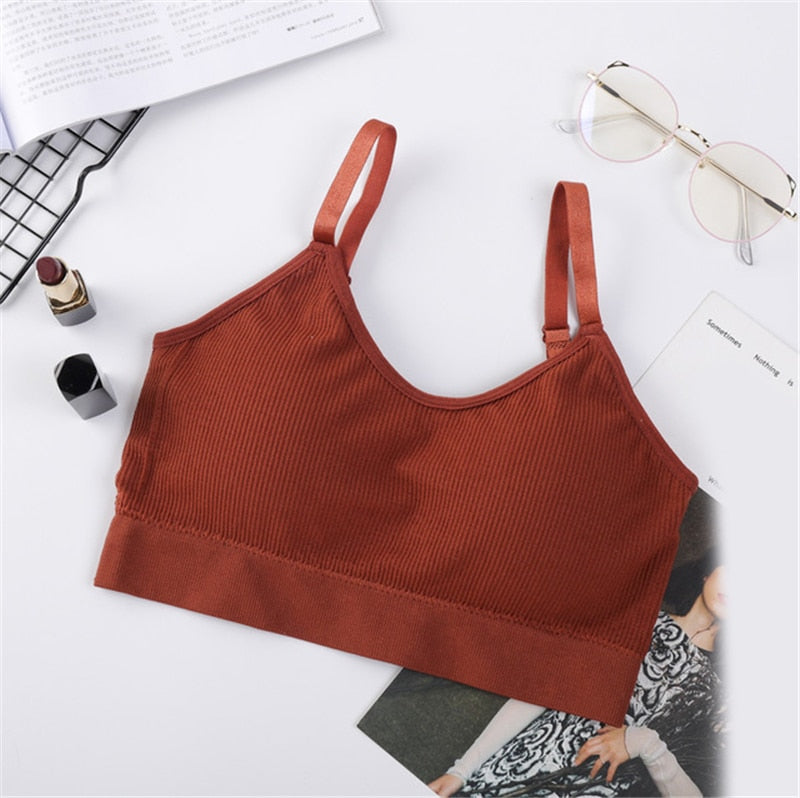 Women Crop Tops Seamless Underwear Female Tank Sexy