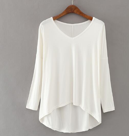 Summer Cotton T Shirt Women Harajuku Bamboo Batwing Sleeve