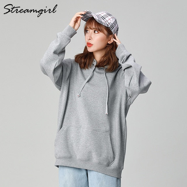 Women's Sweatshirt Cotton Oversized Hoodies And Sweatshirts Oversize Pink Sweatshirt With Hood Yellow Cotton Hoodies Women