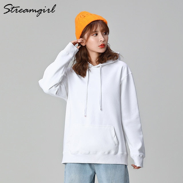 Women's Sweatshirt Cotton Oversized Hoodies And Sweatshirts Oversize Pink Sweatshirt With Hood Yellow Cotton Hoodies Women