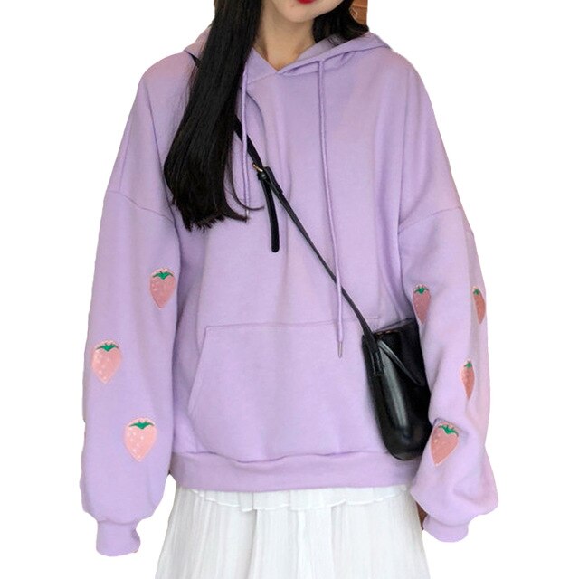 Autumn Womens Clothes Hoodies Teen Cute Harajuku