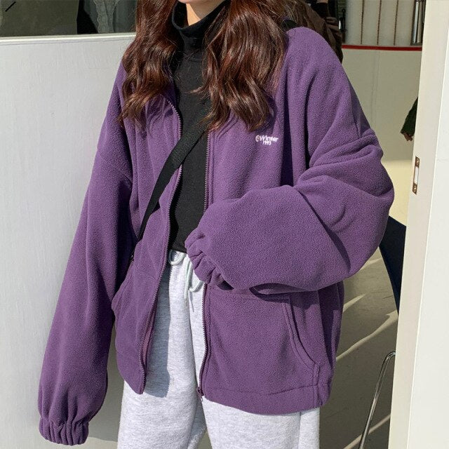 Loose Women Hoodies Korean Style Hoodie Sweatshirt Rocker