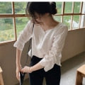 New Spring Vintage Cotton Shirt Female Oversize Long Sleeve